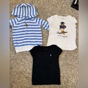 Ralph Lauren Girl Hoodie T-shirt Size 4T